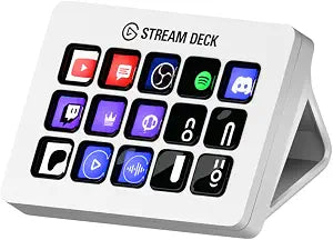 Elgato Stream Deck MK.2 White Studio Controller, 15 Keys