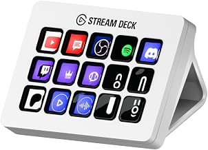 Elgato Stream Deck MK.2 White Studio Controller, 15 Keys