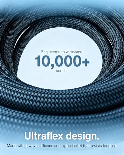 60W USB‑C Super Fast Charger, Braided Cables 3/6/10FT for Galaxy S26 Ultra - Image 5
