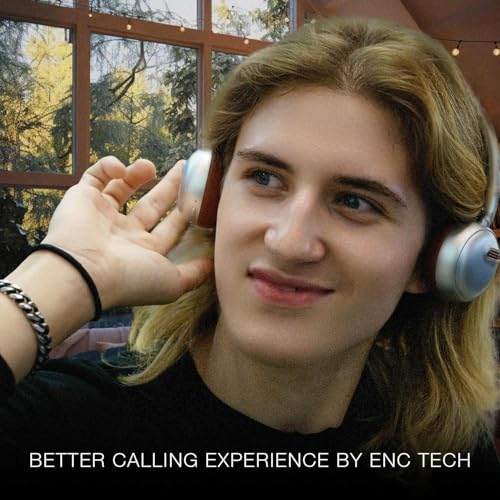 Sirius 120H ANC Over-Ear Headphones-Wireless Bluetooth Noise Cancelling Headphones with Mic,Transparency Mode,Lightweight for Travel,Gym,Work (Sliver)