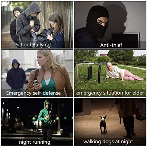 Personal Alarm for Women, 10Pcs 140dB Self Defense Keychain LED Light
