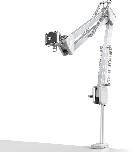 ULANZI TH04 Overhead Camera Mount with Magic Arm and 1/4" Ball Head, 360° Rotatable Camera Desk Mount, Desk Tripod with Uka Quick Release Setup for DSLR Cameras/Webcam/iPhone/Ring Light/Microphone - Image 4
