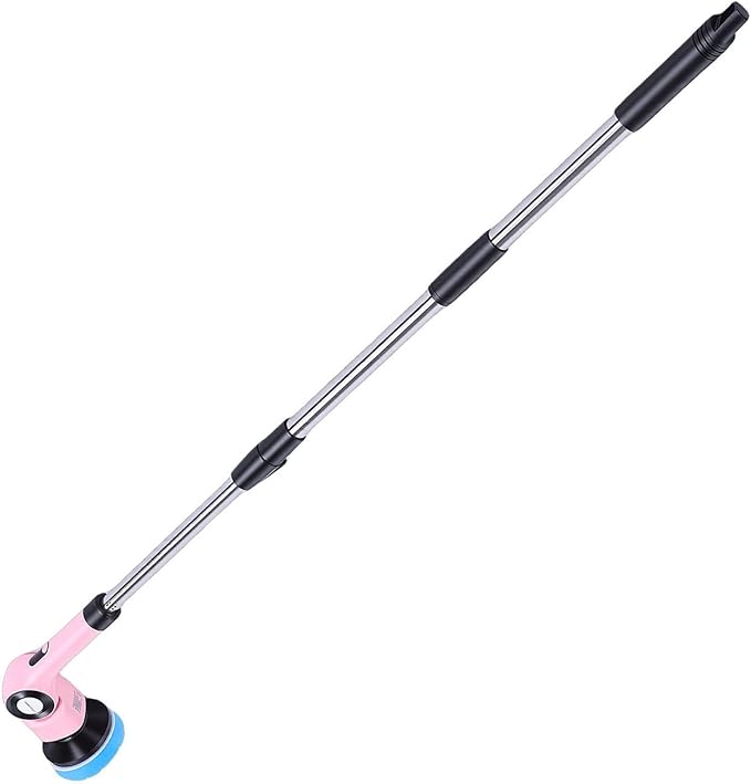 BAFOVY Electric Brush, Powerful Cordless Rechargeable Automatic Rotating Scrub Brush with Interchangeable Heads, for Kitchen Bathroom Stovetops