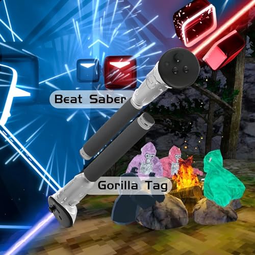 HiBloks 3 in 1 Handle Attachments Fit for Meta Quest 3S/Quest 3 Controller
