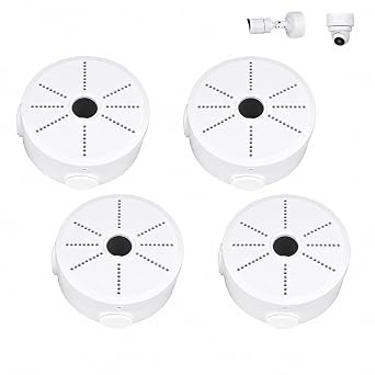 2026 New Security Camera Junction Box, Wall/Ceiling Mount for Indoor/Outdoor Camera, Weatherproof Cable Management Mount for Bullet Dome IP Cameras & Solar Panels. (4)