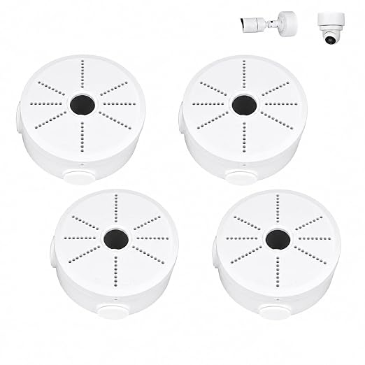 2026 New Security Camera Junction Box, Wall/Ceiling Mount for Indoor/Outdoor Camera, Weatherproof Cable Management Mount for Bullet Dome IP Cameras & Solar Panels. (4)