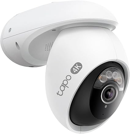 Tapo 4K Wired Pan/Tilt Outdoor Security Camera, C560WS, 360° View