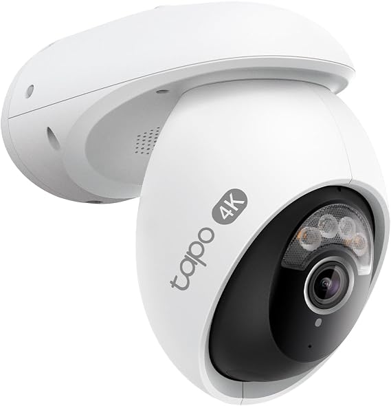 Tapo 4K Wired Pan/Tilt Outdoor Security Camera, C560WS, 360° View