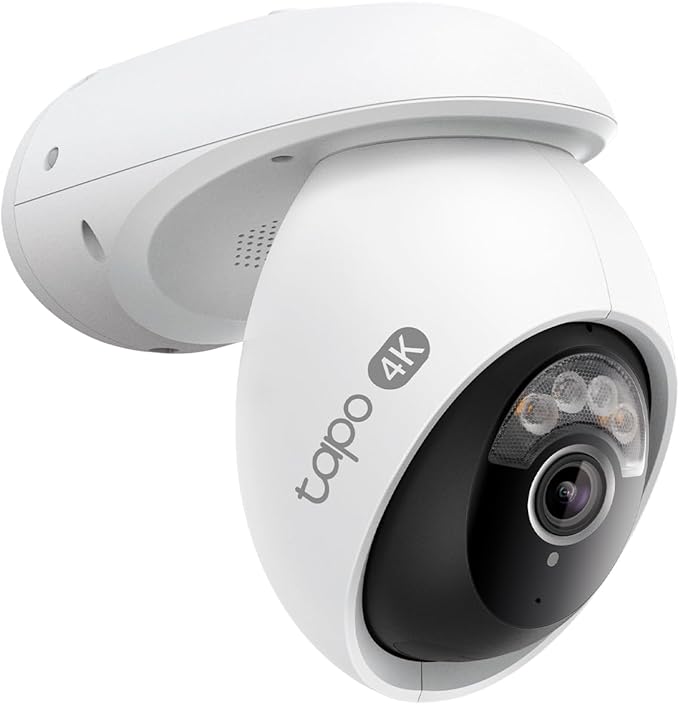 Tapo 4K Wired Pan/Tilt Outdoor Security Camera, C560WS, 360° View