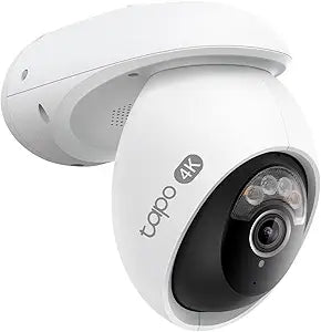 Tapo 4K Wired Pan/Tilt Outdoor Security Camera, C560WS, 360° View