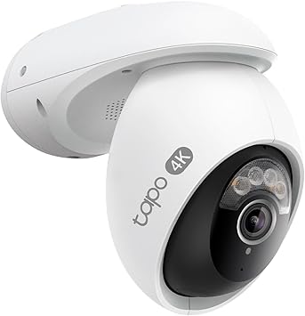 Tapo 4K Wired Pan/Tilt Outdoor Security Camera, C560WS, 360° View