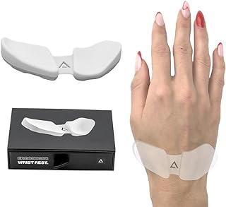 DELTAHUB Carpio 2.0 - Right-Handed Truly Ergonomic Wrist Rest for Mouse, Carpal Tunnel Support, Pain Relief, Anti-Fatigue, Easy Glide, Sleek, Office Computer, Laptop, Gaming - Large, White - Image 1