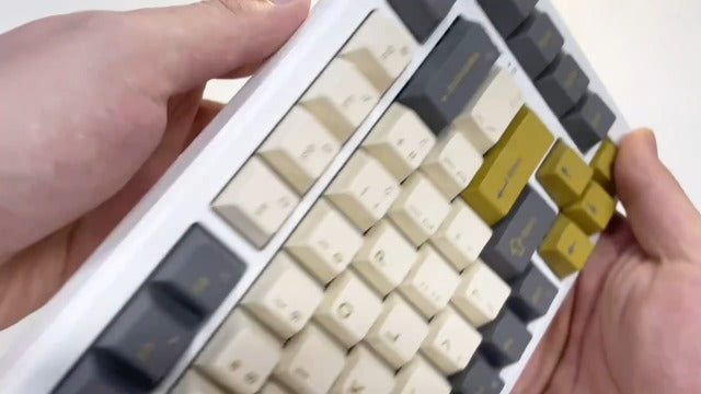 75% Wired Gaming Keyboard, Hot Swappable Gasket Mount, White Switch, 82 Keys TKL Mechanical Keyboard, NKRO Creamy for PC Laptop Windows Gamer (Glimmer) - Image 8