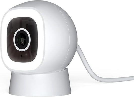 Luna 2K QHD Security Camera Indoor/Outdoor, Wired IP65 2,4GHz WiFi Camera for Home Security, Color Night Vision, Spotlight/Siren, AI Motion Detection, Smart Alerts, App Control (1,White)