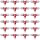 CN-Outlet Wholesale Bulk Eearbuds Headphones 100 Pack for Kids,Classroom,Labs,Students and Adults (Red)