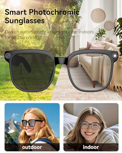 AI Smart Glasses with 8MP Camera, 4K Video and 139-Language Translation
