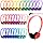 Yunsailing 30 Pack Over Ear Headphones with Cord Bulk Set,Colorful