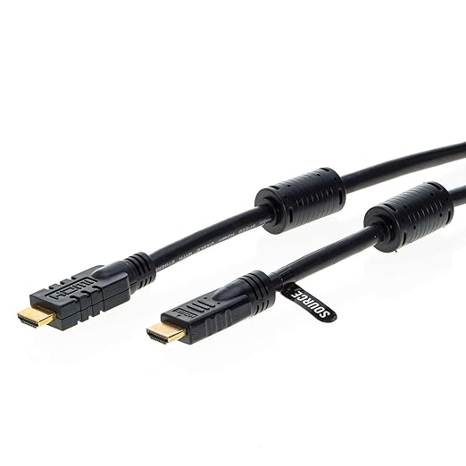 100FT HDMI Cable High-Speed 4K HDR 18Gbps Ethernet Audio Return Channel Gold-Plated 2.0 60Hz UHD ARC Universal Compatible with HDTV Projector, Gaming Console Laptop Home Theater (100FT, Black)