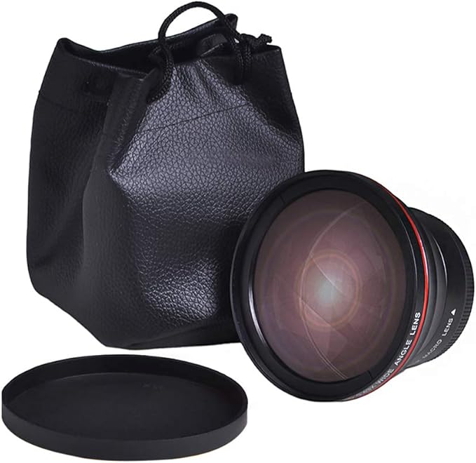 55MM 0.43x Professional HD Wide Angle Lens w/Macro Portion for Nikon D3400 D5600 for Sony Alpha Cameras