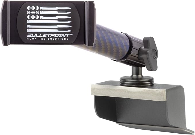 Bulletpoint Dash Mount Cell Phone Holder Compatible with 2011-2018 Jeep Wrangler JK JKU 20mm Ball Mount (Single Ball Metal Base with Phone Holder)