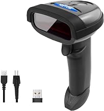 NETUM Wireless Barcode Scanner, Handheld 1D Laser Barcode Reader - Image 1
