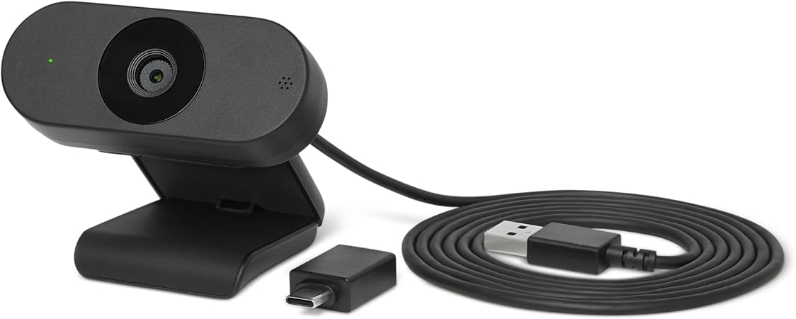Amazon Basics Webcam with Microphone, Up to Full HD 1080p Webcam, Black - Image 3
