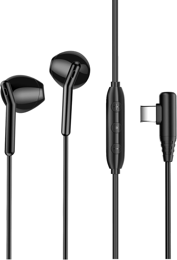Wired Gaming Earbuds with ENC Microphone, USB C 7.1 Gaming Headphones Surround Sound in-Line Controller Hi-Res Audio Compatible with PC, Tablet, Phone, Pad, VR