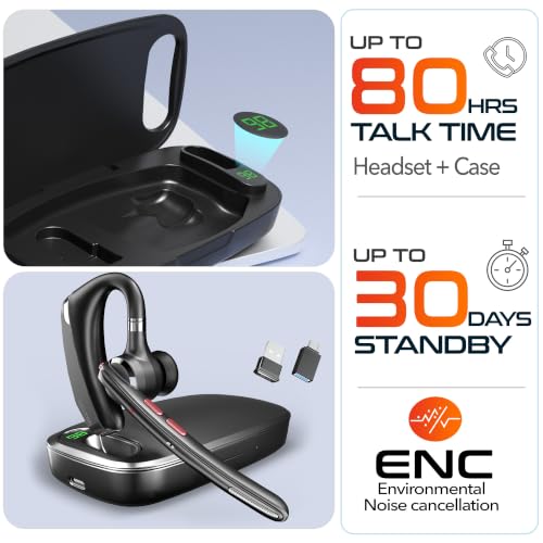 Delton 95X Bluetooth Mono Computer Headset with Charging Case
