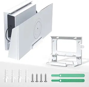 Starlink Router Mount for Gen 3 (V3) Standard, 2 in 1 Wall Mount Bracket Holder with Cable Storage for Starlink Router and Power Supply Mount Accessories