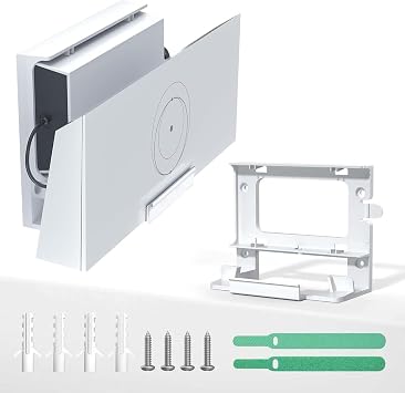 Starlink Router Mount for Gen 3 (V3) Standard, 2 in 1 Wall Mount Bracket Holder with Cable Storage for Starlink Router and Power Supply Mount Accessories