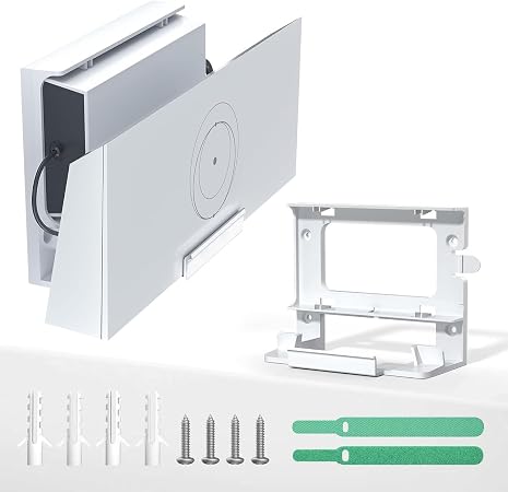 Starlink Router Mount for Gen 3 (V3) Standard, 2 in 1 Wall Mount Bracket Holder with Cable Storage for Starlink Router and Power Supply Mount Accessories