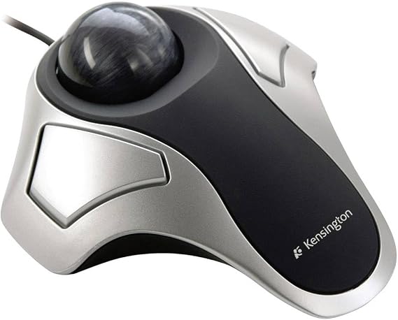 Kensington Orbit Optical Trackball Mouse, USB 2.0, Left/Right Hand Use, Black/Silver