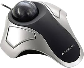 Kensington Orbit Optical Trackball Mouse, USB 2.0, Left/Right Hand Use, Black/Silver - Image 1