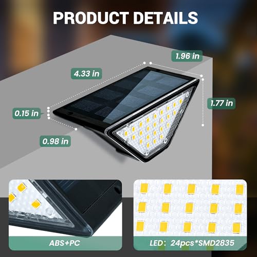 Solar Step Lights — 6-Pack Warm White, Waterproof - Image 3
