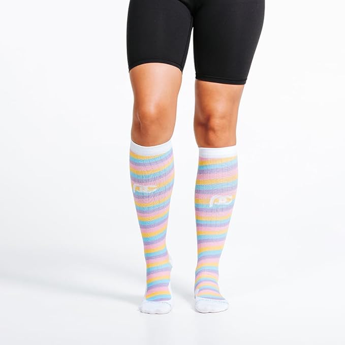PRO Compression Running Marathon Socks - Calf-Length Travel and Sports Compression Socks for Foot and Ankle Support, Unisex