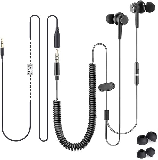 Avantree HF027 - Long Cord Earbuds for TV & PC with 18ft Cable