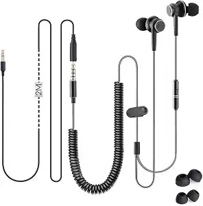 Avantree HF027 - Long Cord Earbuds for TV & PC with 18ft Cable