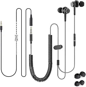 Avantree HF027 - Long Cord Earbuds for TV & PC with 18ft Cable