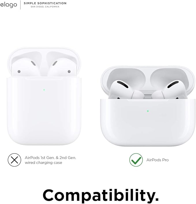 elago [6 Pairs AirPods Pro Ear Tips with Integrated Earbuds Cover Designed for Apple AirPods Pro, Fit in The Case, Anti-Slip, [3 Sizes: Large + Medium + Small] [US Patent Registered] (White)