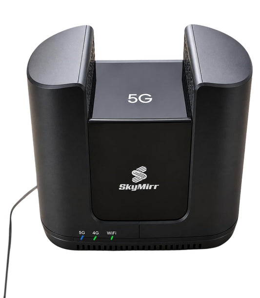 Sky5G Patented AI-Powered Wireless Router - Wi-Fi 7 Quad-Band, 3.4Gbps, 42% Extended Range, 512 Devices, T-Mobile & T-Priority Certified for Office, Rural & Mission-Critical Internet