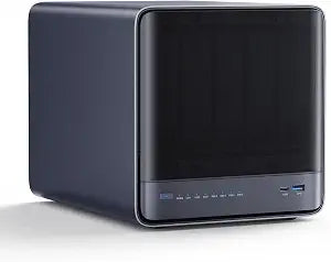 MINISFORUM N5 Air 5-Bay Desktop NAS, AMD Ryzen 7 255, 8C/16T CPU, Radeon 780M, No RAM,No HDD,64GB SSD(MinisCloud OS), 3×M.2 NVMe, 10GbE + 5GbE, OCuLink and USB4 Ports, PCIe x16 Expansion Slot