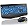 SABLUTE Wired Large Print Backlit Keyboard and Mouse Combo with Palm Rest