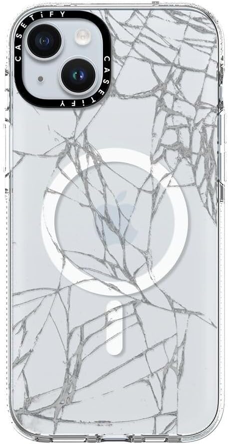 CASETiFY Clear iPhone 15 Plus Case [Not Yellowing / 6.6 ft. 3X Military Grade Drop Protection/Compatible with Magsafe] - Broken - Clear
