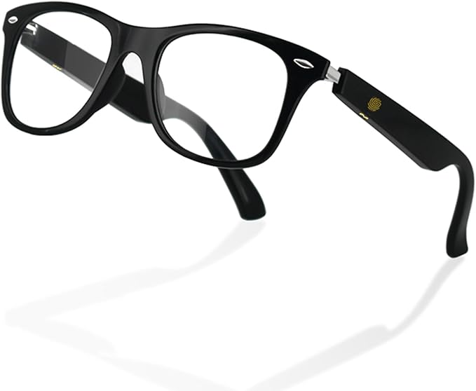 Smart Glasses for Men and Women, Blue Light Filtering Lenses, Bluetooth Audio Glasses with Mic & Speakers, Touch & Voice Assistant Compatible - Up to 6 Hrs Battery, for Office, Driving