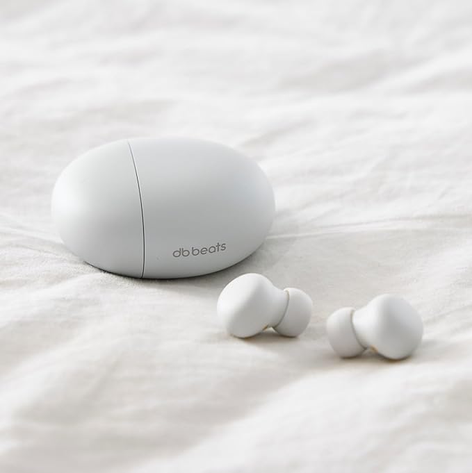 dbbeats Sleep Earbuds with Heart Rate Tracking & Brainwave Audio | Comfortable Fit for Side Sleepers | Noise Cancelling | Sleep, Meditation & Focus