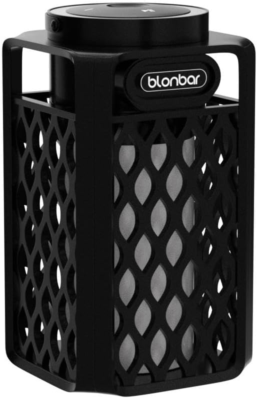 Outdoor Speakers Bluetooth Waterproof Patio with Torch Atmosphere, Portable Wireless Stereo Speaker for Porch Home Decor Gifts for Men Women Couples Dads Moms