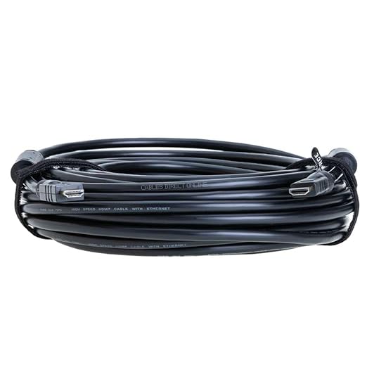 100FT HDMI Cable High-Speed 4K HDR 18Gbps Ethernet Audio Return Channel Gold-Plated 2.0 60Hz UHD ARC Universal Compatible with HDTV Projector, Gaming Console Laptop Home Theater (100FT, Black)