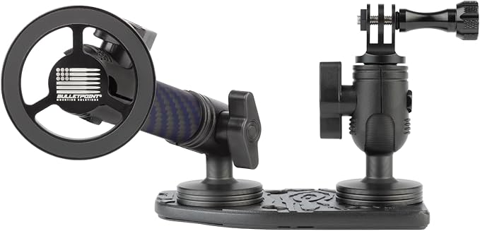 Bulletpoint Metal Dash Mount Cell Phone Holder & Action Camera Bracket Compatible with 2024+ Jeep Wrangler JL, 4xe & Gladiator Dual 20mm Ball Base (Driver Side Magsafe Compatible)