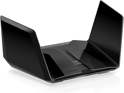NETGEAR Nighthawk WiFi 6E Router (RAXE500) - Security Features, 12-Stream Gigabit Router AXE11000 Tri-Band Wireless Speed (Up to 10.8Gbps), New 6GHz Band, Coverage up to 3,500 sq. ft, 60 Devices