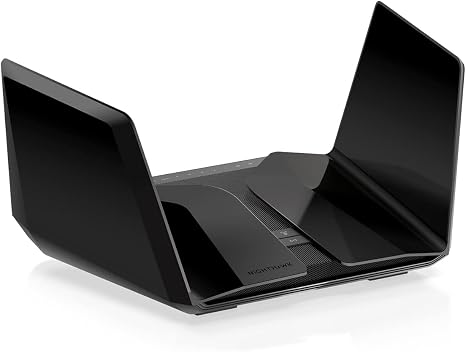 NETGEAR Nighthawk WiFi 6E Router (RAXE500) - Security Features, 12-Stream Gigabit Router AXE11000 Tri-Band Wireless Speed (Up to 10.8Gbps), New 6GHz Band, Coverage up to 3,500 sq. ft, 60 Devices